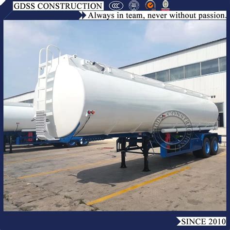 Tri Axle 45kl Fuel Oil Transport Tank Truck Semi Trailer China Fuel