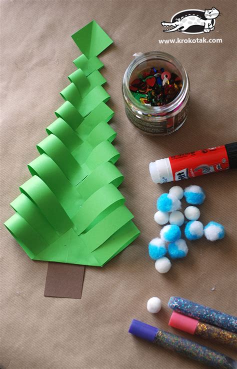 Krokotak Diy Paper Christmas Trees