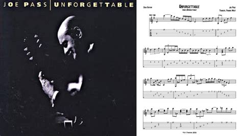 Unforgettable Joe Pass Jazz Guitar Transcription Youtube