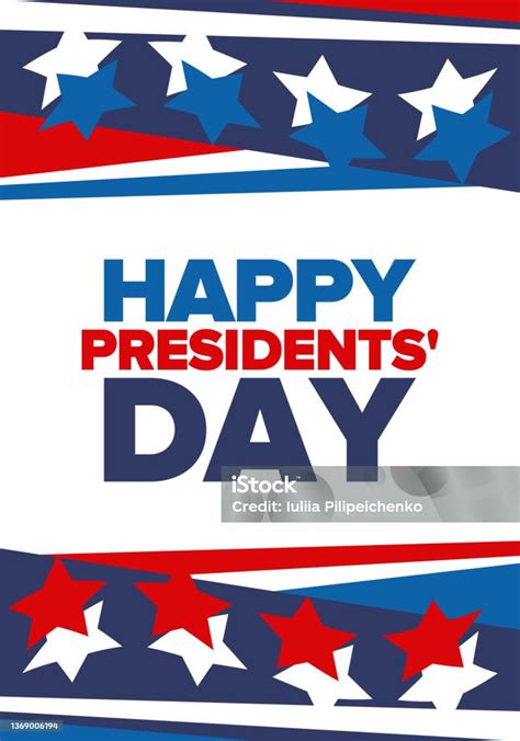 Happy Presidents Day In February Celebrated In United States Washingtons Birthday Federal