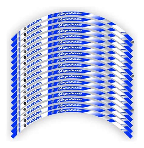 Adesivo Para Roda Friso Suzuki Hayabusa Azul Parcelamento Sem Juros