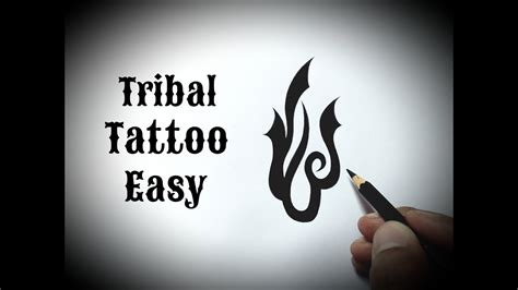 How To Draw A Tribal Tattoo Easy Design Step By Step Drawing Tribal