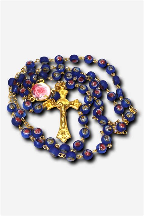 September Birthstone Rosary With Round Case Sapphire R2 97925 Sept
