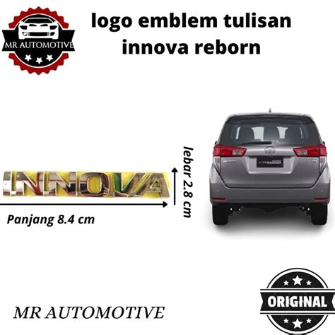 Jual Logo Emblem Tulisan Innova Reborn ORIGINAL Shopee Indonesia