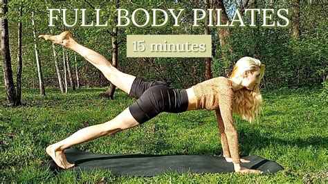 15 Min Full Body Pilates Workout At Home Mat Pilates No Equipment Youtube