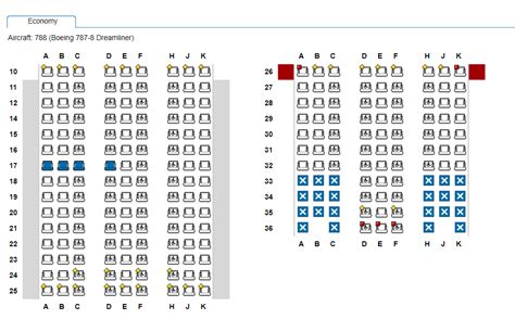 Boeing 787 8 Dreamliner Seat Map Qatar