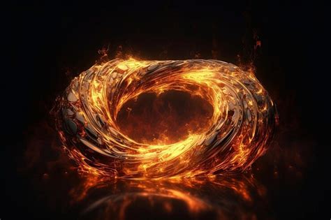 Premium AI Image | Fire swirl background Generative AI