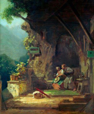 Der Verliebte Einsiedler Von Carl Spitzweg Kunstdruck