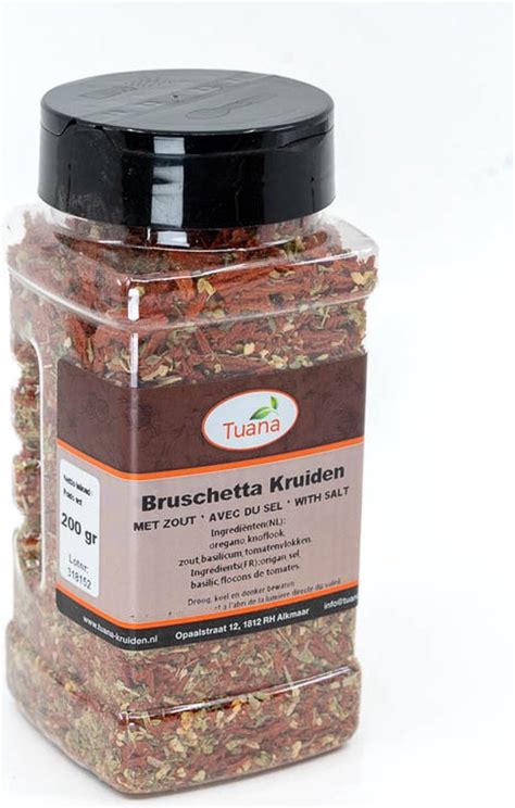 Tuana Kruiden Bruschetta Kruiden Strooibus 120 Gram Kruiden