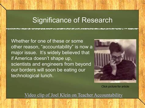 Teacher Accountability Research Powerpoint Ppt Free Download