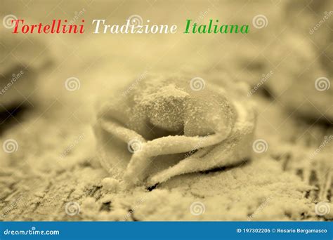 Pastas Tradicionales Italianas De Tortellini Con Huevos Foto De Archivo