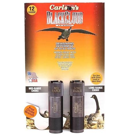 Carlson S Choke Tubes 12 Gauge For Remington Titanium Coated Steel Black Cloud Waterfowl