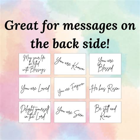 Names Of God Printable Cards Bible Cards Inspirational Etsy