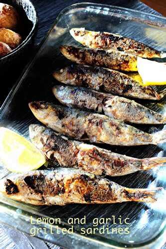 Sardines à l ail et au citron grillées au barbecue de Travel Food et