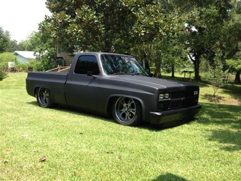 Image Result For 84 Chevy Short Box Matte Black Gm Trucks Chevy