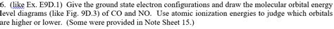 Solved 6 Like Ex E9d 1 Give The Ground State Electron