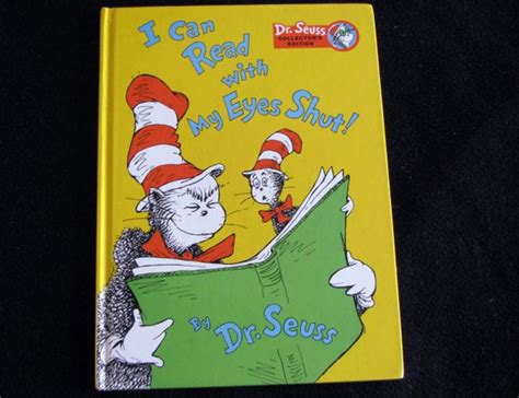 I Can Read With My Eyes Shut 1978 By Dr Seuss Like New Etsy