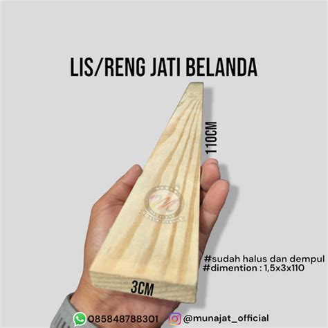 Jual Lis Stick Reng Kayu Jati Belanda Kota Semarang