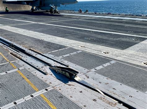 A Media Visit To Cvn 78 At Sea Uss Gerald R Ford Working Cyclic Air Operations Second Line