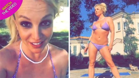 Britney Reveals Toned Bikini Body For The New Year In Suggestive Yoga Clip Mirror Online