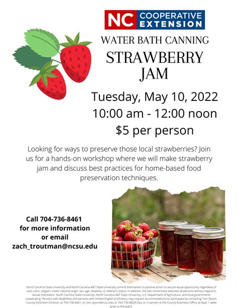 Water Bath Canning – Making Strawberry Jam! | N.C. Cooperative Extension