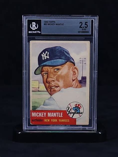 Mickey Mantle 1953 Topps 82 BGS 2 5 Pristine Auction