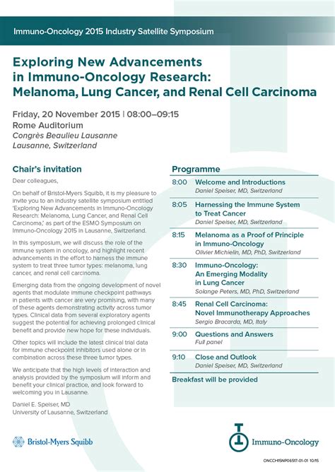 Exploring New Advancements In Immuno Oncology Research Melanoma Lung