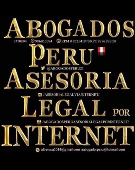 Abogados Peru Asesoria Legal Por Internet Constituci N De Empresas