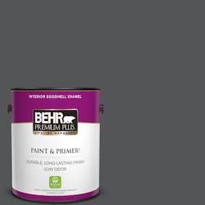 BEHR PREMIUM PLUS 1 Qt N510 6 Orion Gray Satin Enamel Exterior Paint