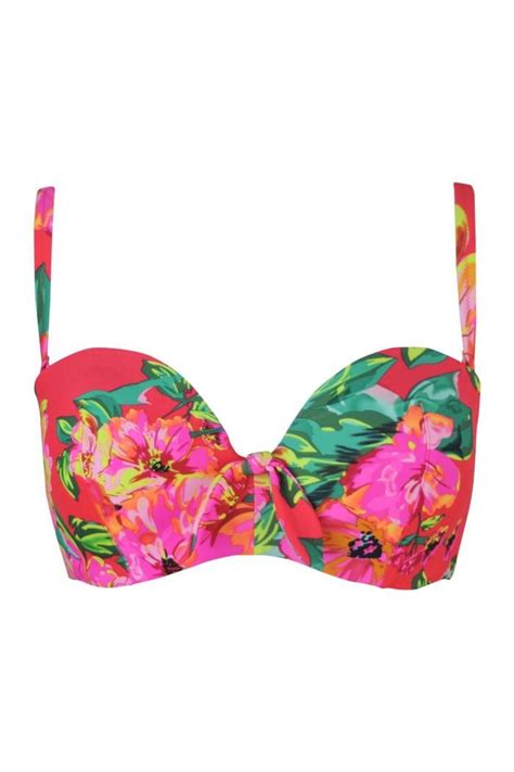 Heatwave Strapless Lightly Padded Top Hawaii Cute Bows Perfect Bikini Heatwave