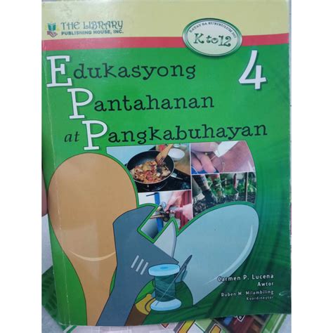 Edukasyong Pantahanan At Pangkabuhayan Epp Grade Book Preloved Book