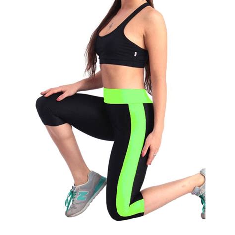 High Waist Yoga Pants Capri With Pockets Tummy Control Workout