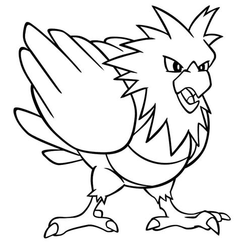 Spearow Pokemon Coloring Page Download Print Or Color Online For Free