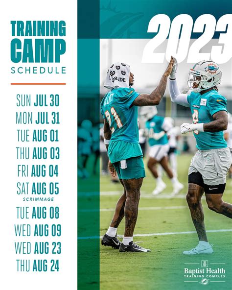 Miami Dolphins on Twitter: "🗓 Mark your calendars 🗓 ⛺️ » https ...