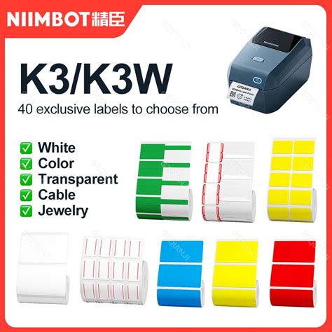 Niimbot Rollo De Papel Adhesivo T Rmico Para Impresora K Mm Color