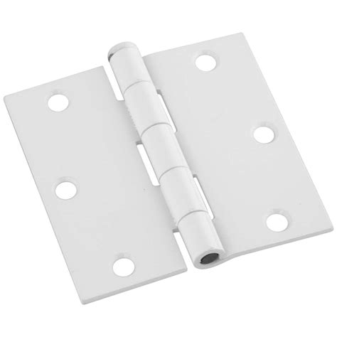 National Hardware 3 1 2 Inch L White Door Hinge 3 Ace Hardware