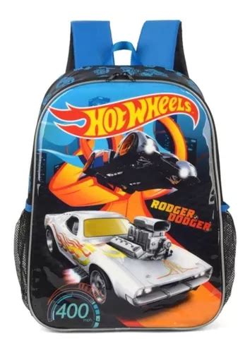 Mochila De Costas Escolar Hot Wheels Is Luxcel Parcelamento Sem