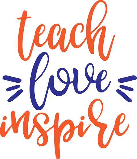 Teach Love Inspire Teacher Logo Svg Teacher Life Svg Teac Inspire