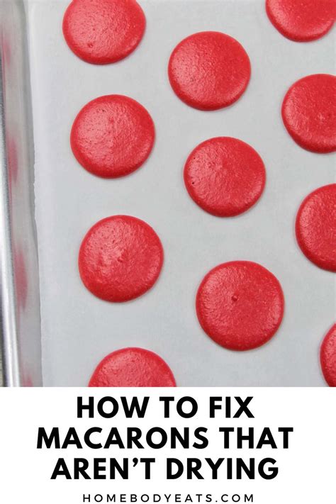 How To Fix Macarons That Arent Drying Or Forming A Skin Homebody Eats