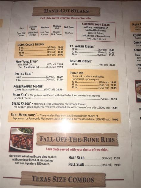 Texas Roadhouse Menu With Prices 2024 Deals Nana Talyah