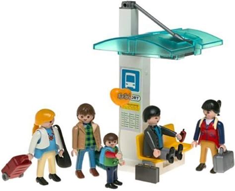 Playmobil City Life Airport Bus Stop Uk Toys And Games