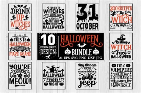 Halloween Quotes Svg Design Bundle Vol Graphic By Sayed Graphics