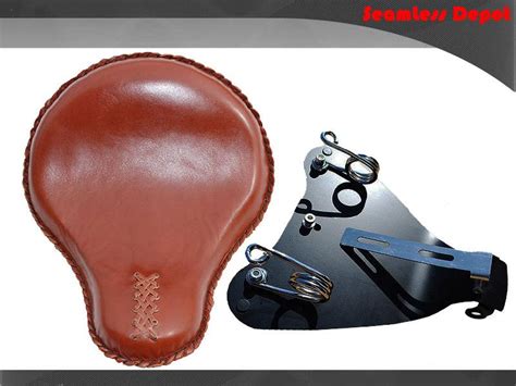 Buy 16 LaRosa Shedron Leather Bobber Solo Seat Harley Sportster XL