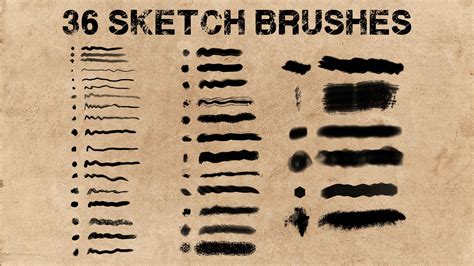 Nathan Colot 36 Sketch Brushes Illustration