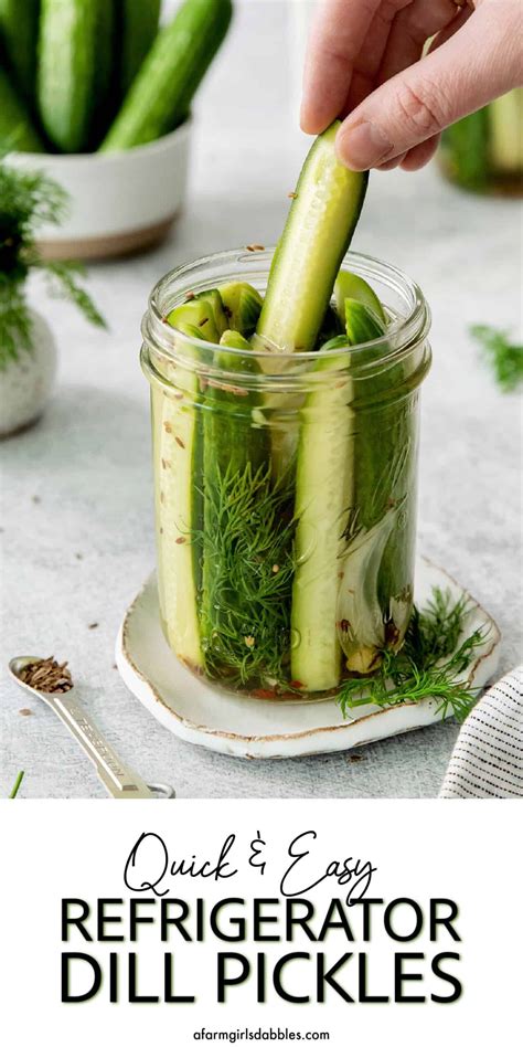 This Easy Refrigerator Dill Pickles Recipe Requires No Canning Or