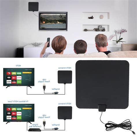 Indoor Amplified Tv Antenna Hd Digital Viewtv