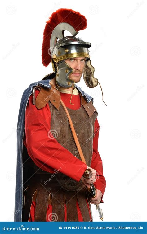 Roman Soldier Taking Sword Stock Photo - Image: 44191089