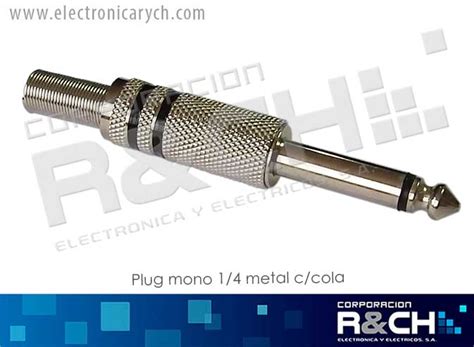 Pl 101a Plug Mono 14 Metal Ccola Electronica Randch