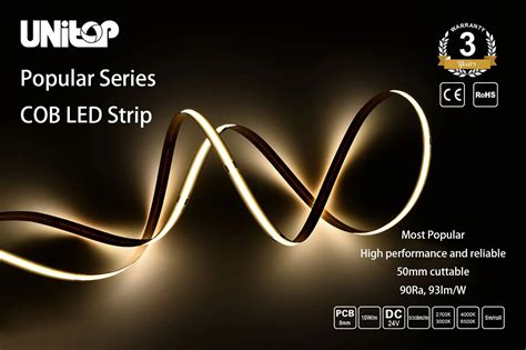 Most Popular Flexible Cob Led Strip V Unitop