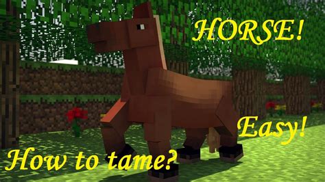 How To Tame A Horse In Minecraft Youtube